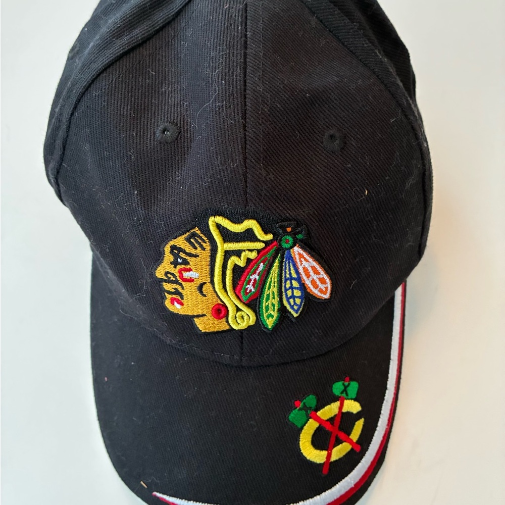 Black Cap with Colorful Embroidery